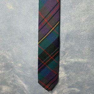 Vintage Polo/Ralph Lauren Tie, Tartan Plaid 100% Wool Made in the USA.